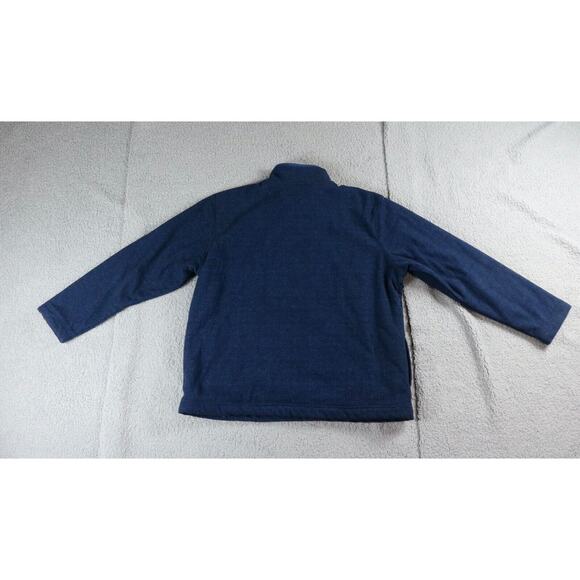 Orvis Sweater Mens XL Blue Sherpa Fleece Lined Brigthon Zip Up Pullover - Picture 2 of 9